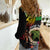 Personalised Vanuatu 44th Anniversary Women Casual Shirt Boars Tusk and Melanesian Warrior Indipendens Dei