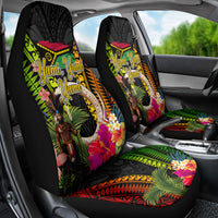 Vanuatu Independence Day Car Seat Cover Boars Tusk and Melanesian Warrior Indipendens Dei