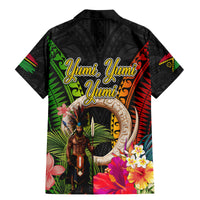 Vanuatu Independence Day Family Matching Mermaid Dress and Hawaiian Shirt Boars Tusk and Melanesian Warrior Indipendens Dei