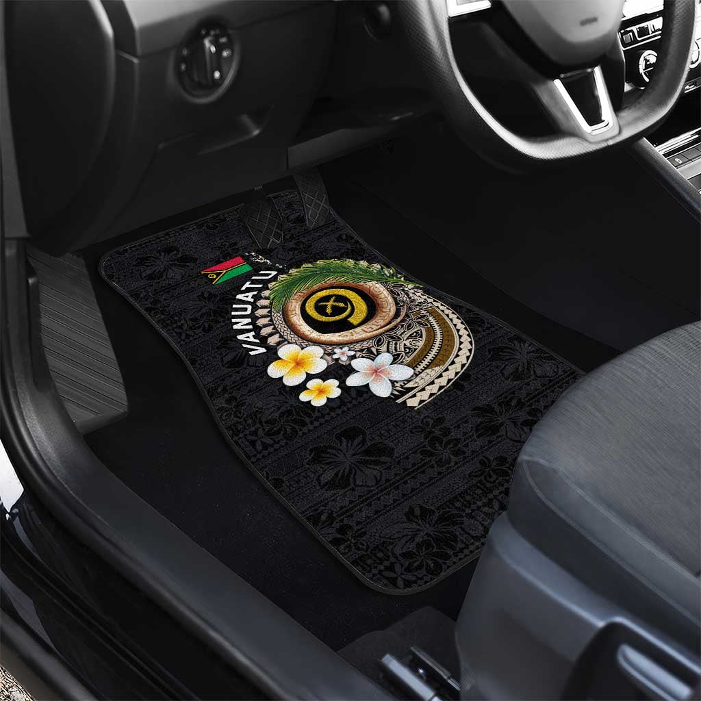 Vanuatu Independence Day Car Mats Melanesian Tribal Pig Tusk with Tropical Plants