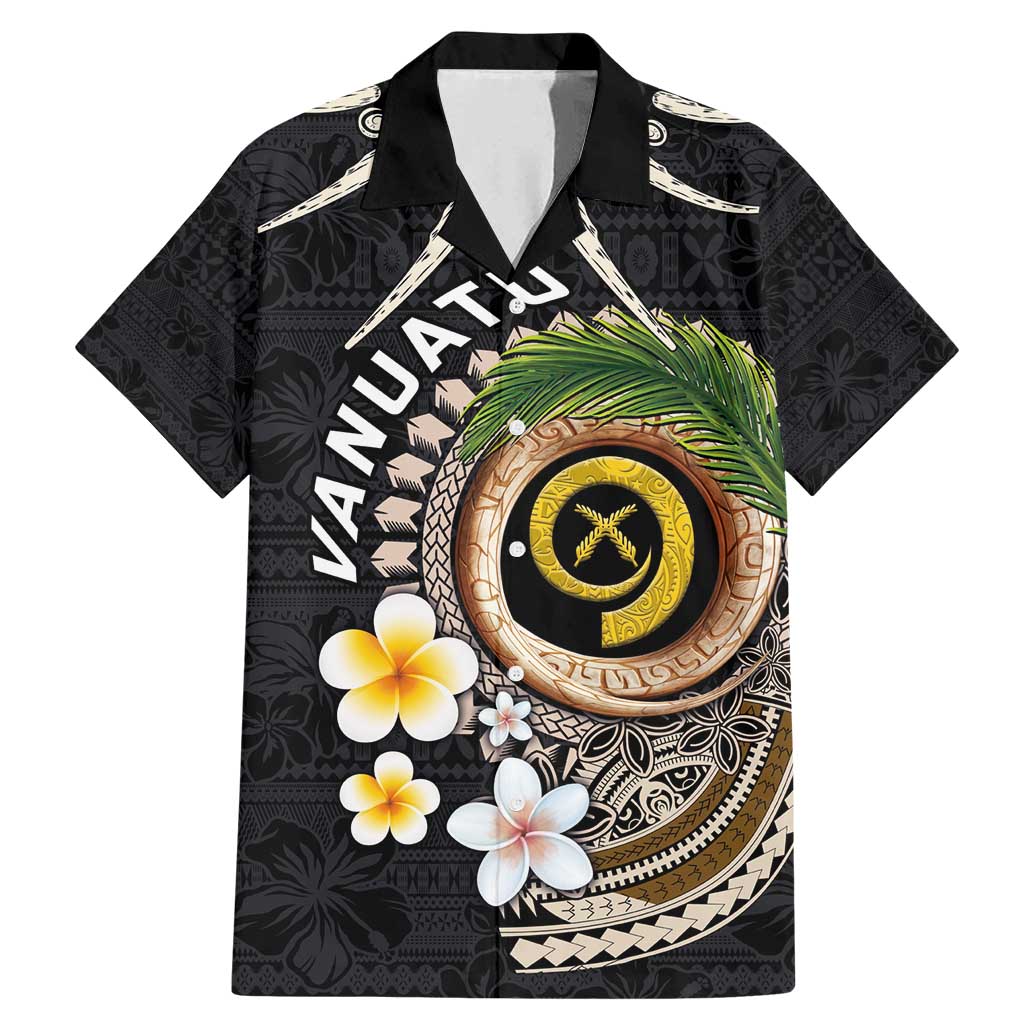 Vanuatu Independence Day Family Matching Mermaid Dress and Hawaiian Shirt Melanesian Tribal Pig Tusk with Tropical Plants