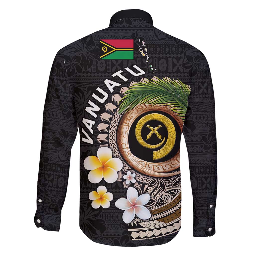 Vanuatu Independence Day Family Matching Puletasi and Hawaiian Shirt Melanesian Tribal Pig Tusk with Tropical Plants