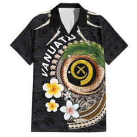 Vanuatu Independence Day Family Matching Summer Maxi Dress and Hawaiian Shirt Melanesian Tribal Pig Tusk with Tropical Plants