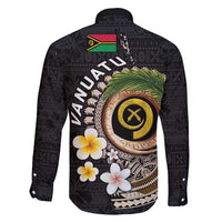 Vanuatu Independence Day Family Matching Tank Maxi Dress and Hawaiian Shirt Melanesian Tribal Pig Tusk with Tropical Plants