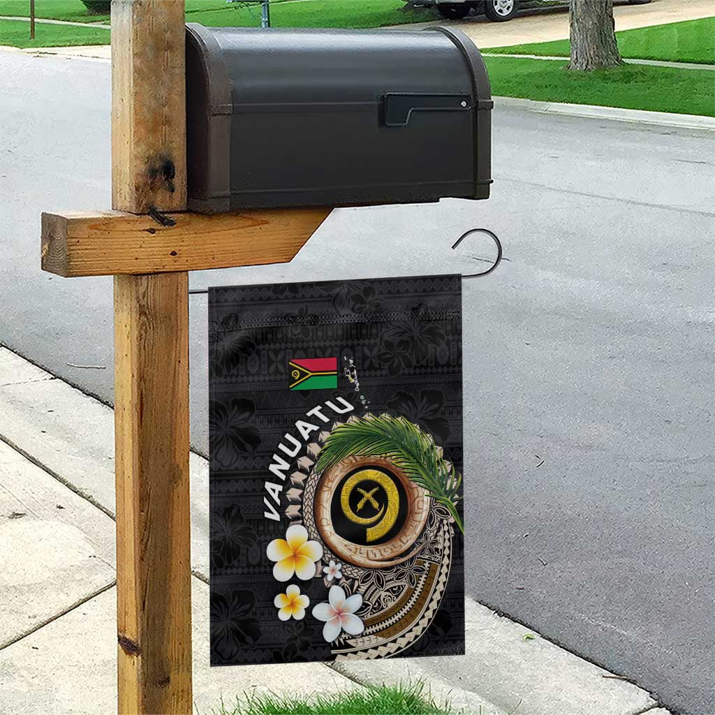 Vanuatu Independence Day Garden Flag Melanesian Tribal Pig Tusk with Tropical Plants