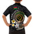 Vanuatu Independence Day Kid Hawaiian Shirt Melanesian Tribal Pig Tusk with Tropical Plants