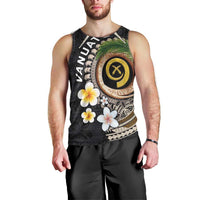 Vanuatu Independence Day Men Tank Top Melanesian Tribal Pig Tusk with Tropical Plants