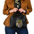 Vanuatu Independence Day Shoulder Handbag Melanesian Tribal Pig Tusk with Tropical Plants