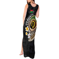 Vanuatu Independence Day Tank Maxi Dress Melanesian Tribal Pig Tusk with Tropical Plants