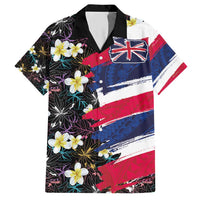 Hawaiian Flag Day Hawaiian Shirt Tropical Flowers and Leaves