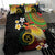 Vanuatu and Papua New Guinea Together Bedding Set Bird-of-paradise and Pig Tusk Melanesian Pattern