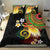Vanuatu and Papua New Guinea Together Bedding Set Bird-of-paradise and Pig Tusk Melanesian Pattern