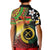 Vanuatu and Papua New Guinea Together Kid Polo Shirt Bird-of-paradise and Pig Tusk Melanesian Pattern