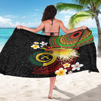 Vanuatu and Papua New Guinea Together Sarong Bird-of-paradise and Pig Tusk Melanesian Pattern