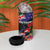New Zealand Christmas 4 in 1 Can Cooler Tumbler Meri Kirihimete-Tuatara and Pohutukawa Black Color