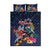 Australia and New Zealand Quilt Bed Set Merry Christmas-Tuatara and Koala with Plants Xmas Style