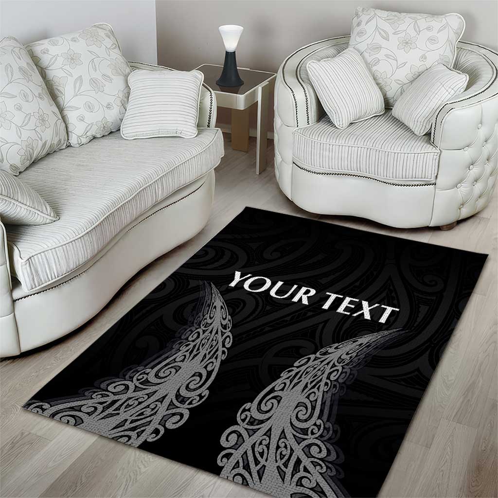 New Zealand Netball Area Rug Koru and Maori Tattoo Jersey