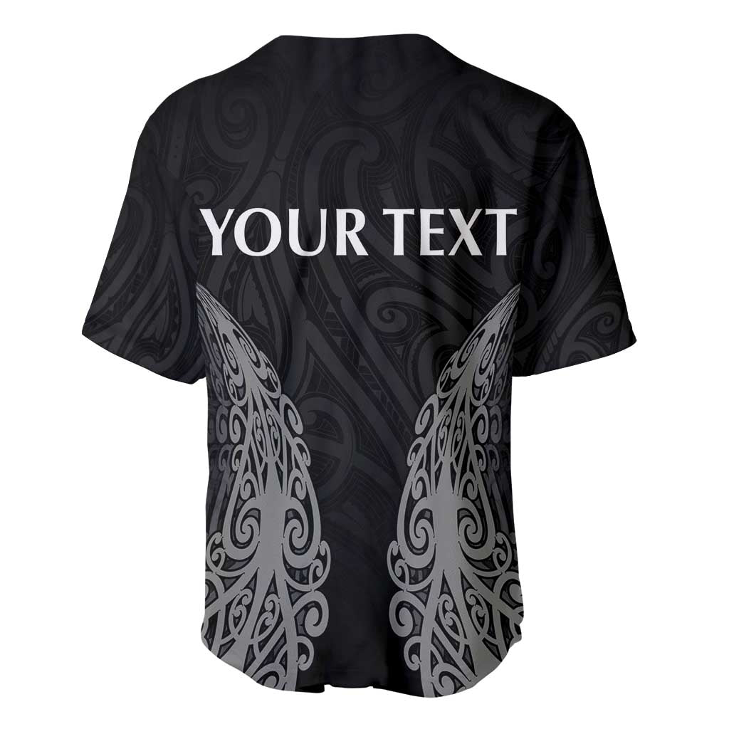 New Zealand Netball Baseball Jersey Koru and Maori Tattoo Jersey