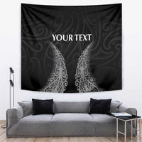 New Zealand Netball Tapestry Koru and Maori Tattoo Jersey LT03 Black - Polynesian Pride
