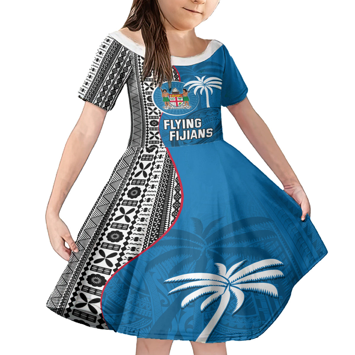 custom-fiji-rugby-family-matching-summer-maxi-dress-and-hawaiian-shirt-coat-of-arms-palm-tree-mix-polynesia-tapa-pattern
