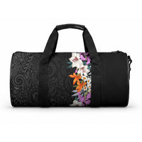 Hawaii Tropical Leaves and Flowers Duffle Bag