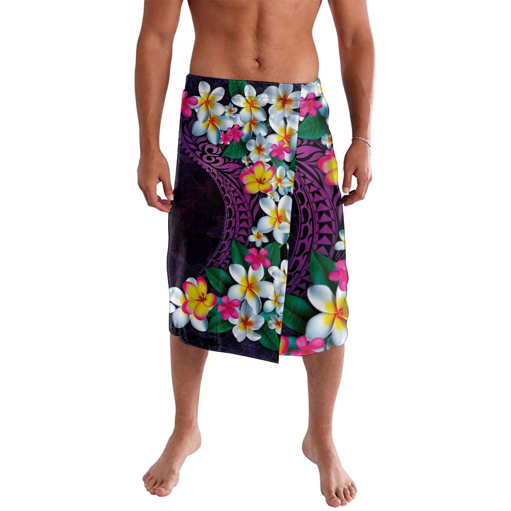 Hawaiian Plumeria-Polynesian Art Tattoo Mauve Color Lavalava
