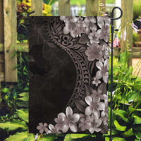 Hawaiian Plumeria-Polynesian Art Tattoo Grayscale Color Garden Flag