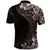 Hawaiian Plumeria-Polynesian Art Tattoo Grayscale Color Polo Shirt