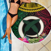 Vanuatu 44th Anniversary Independence Day Beach Blanket Boars Tusk and Namele Plant LT03