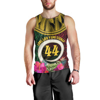 Vanuatu 44th Anniversary Independence Day Men Tank Top Boars Tusk and Namele Plant LT03