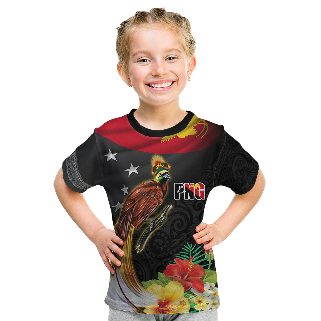 Papua New Guinea Independence Day Kid T Shirt PNG Flag and Bird-of-Paradise