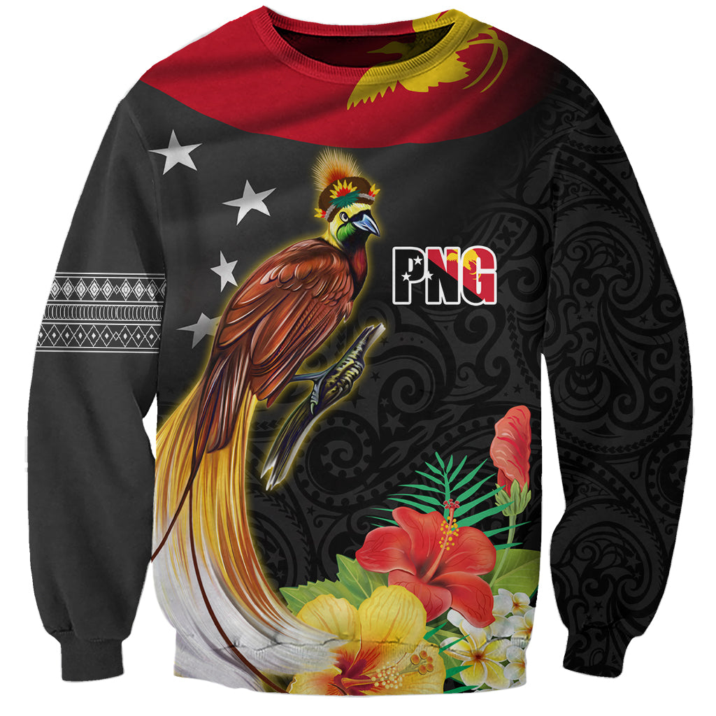 Papua New Guinea Independence Day Sweatshirt PNG Flag and Bird-of-Paradise