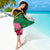 Vanuatu Flag Hibiscus Polynesian Pattern Sarong