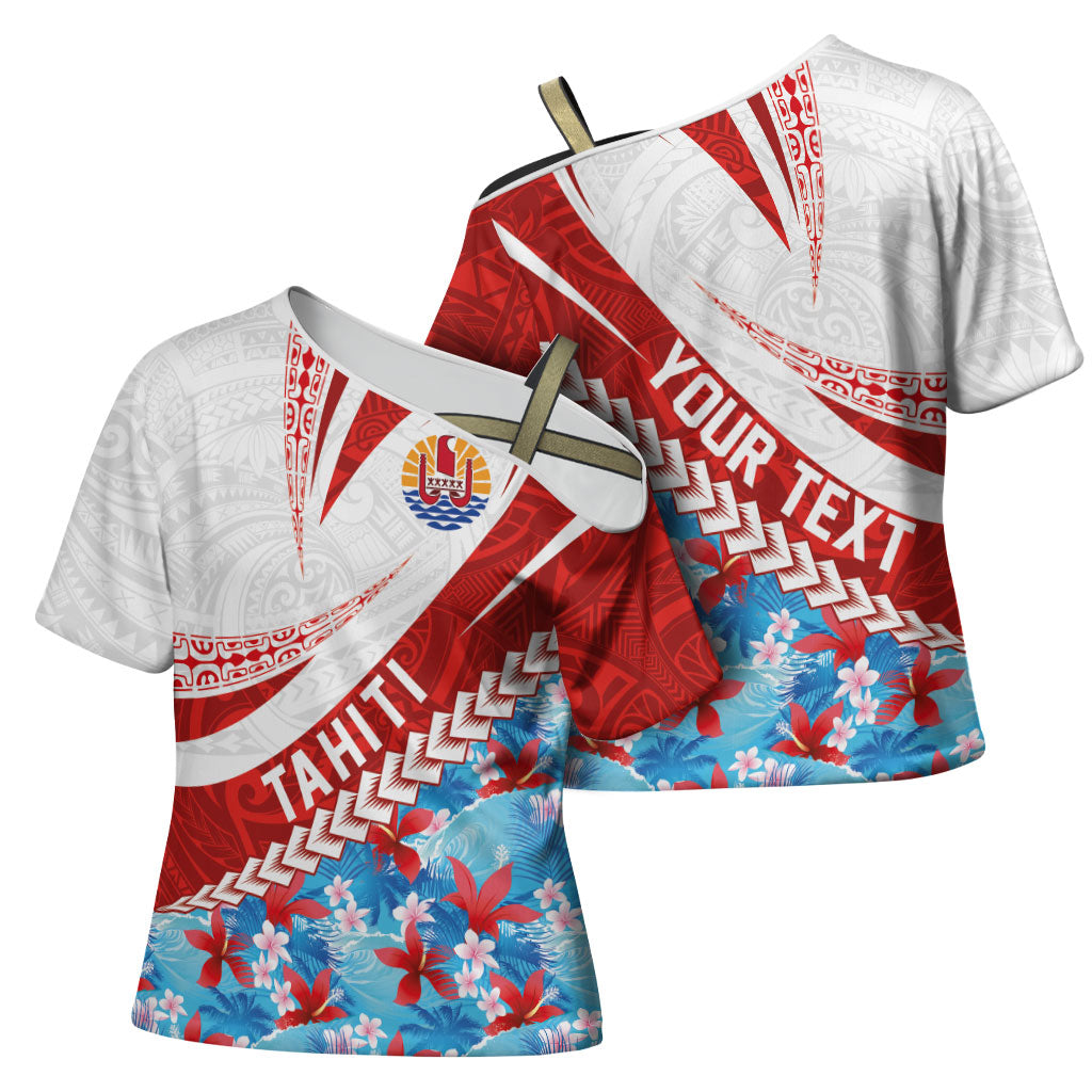 Personalized Tahiti Surfing 2026 Cross Shoulder Shirt Marquesan Tattoo-Sporty Style LT03 - Polynesian Pride
