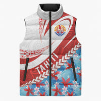 Personalized Tahiti Surfing 2026 Sleeveless Puffer Jacket Marquesan Tattoo-Sporty Style LT03 Unisex Multicolor - Polynesian Pride