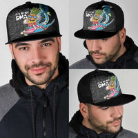 Hawaiian Pineapple Surfing Mesh Trucker Cap It's in My DNA - Kakau and Polynesian Pattern LT03 - Polynesian Pride