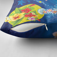 Palau Pillow Cover Jellyfish with Coral Reefs Ocean Vibe and Tapa Pattern LT03 - Polynesian Pride