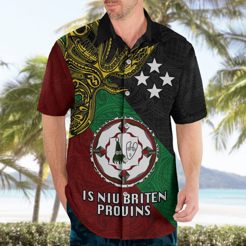 Papua New Guinea East New Britain Province Hawaiian Shirt PNG Birds Of Paradise Polynesian Arty Style LT03 - Polynesian Pride