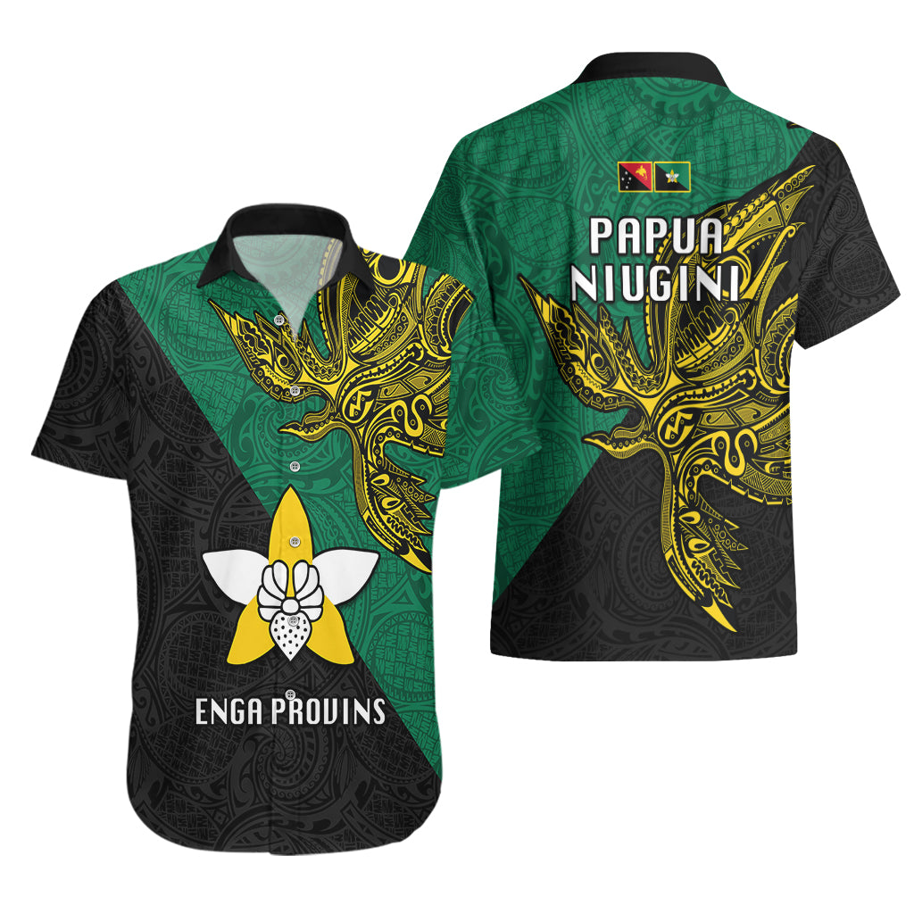 Papua New Guinea Enga Province Hawaiian Shirt PNG Birds Of Paradise Polynesian Arty Style LT03 - Polynesian Pride