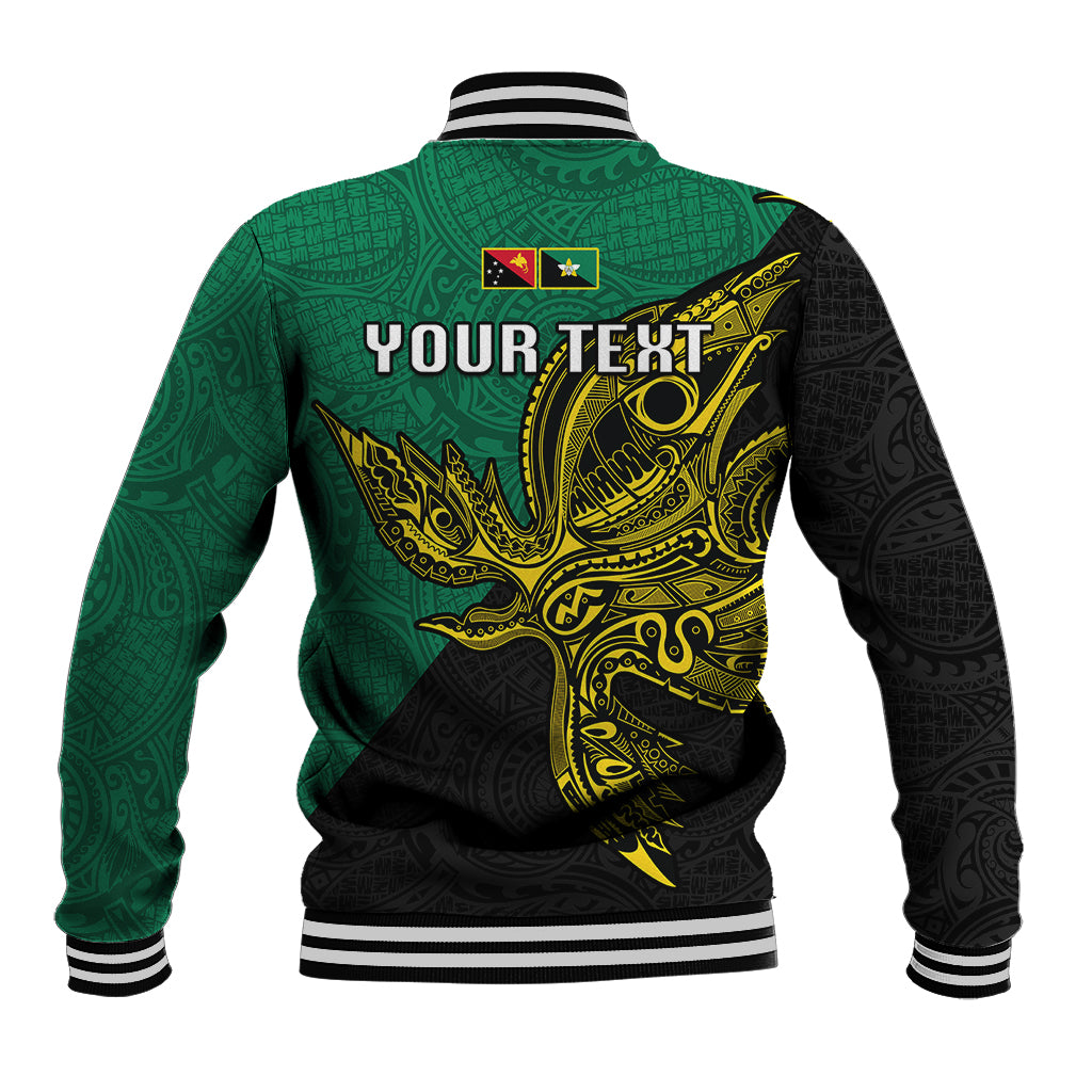 Custom Papua New Guinea Enga Province Baseball Jacket PNG Birds Of Paradise Polynesian Arty Style LT03 - Polynesian Pride