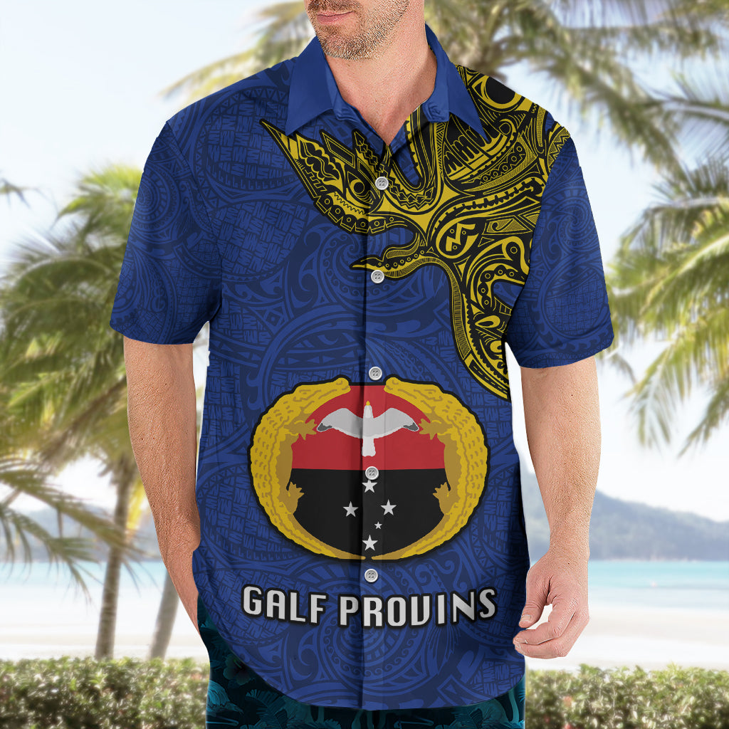 Papua New Guinea Gulf Province Hawaiian Shirt PNG Birds Of Paradise Polynesian Arty Style LT03 - Polynesian Pride