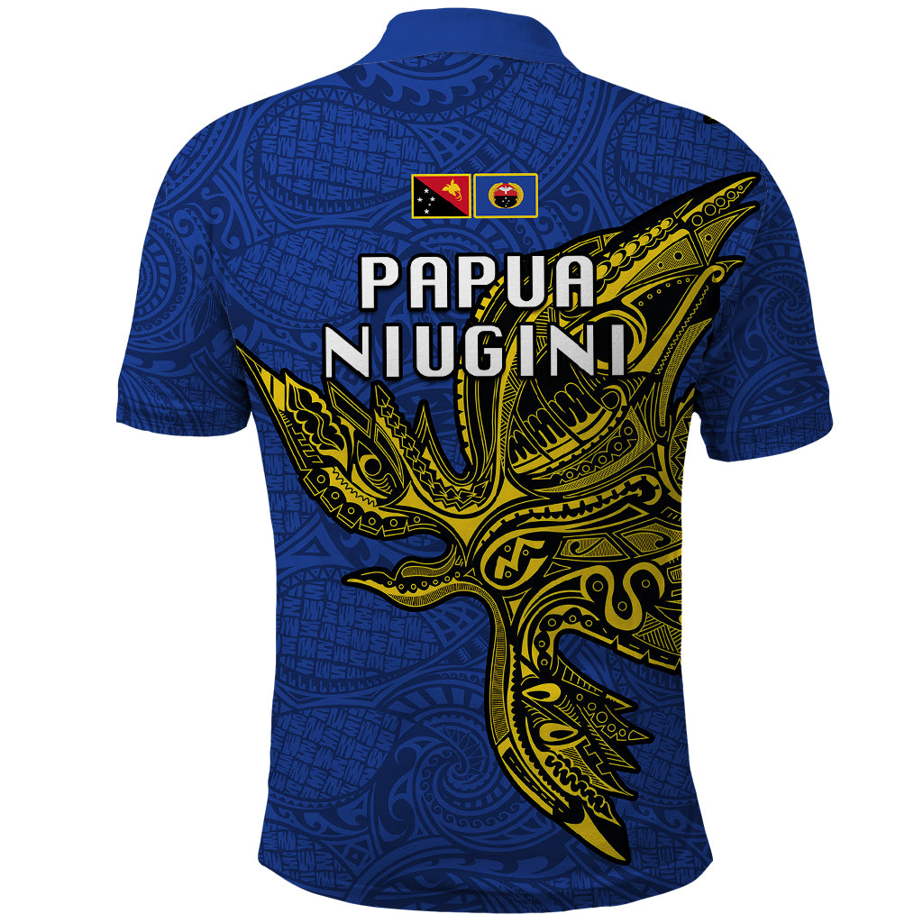 Papua New Guinea Gulf Province Polo Shirt PNG Birds Of Paradise Polynesian Arty Style LT03 - Polynesian Pride