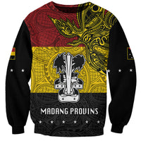 Custom Papua New Guinea Madang Province Sweatshirt PNG Birds Of Paradise Polynesian Arty Style LT03 Unisex Yellow - Polynesian Pride