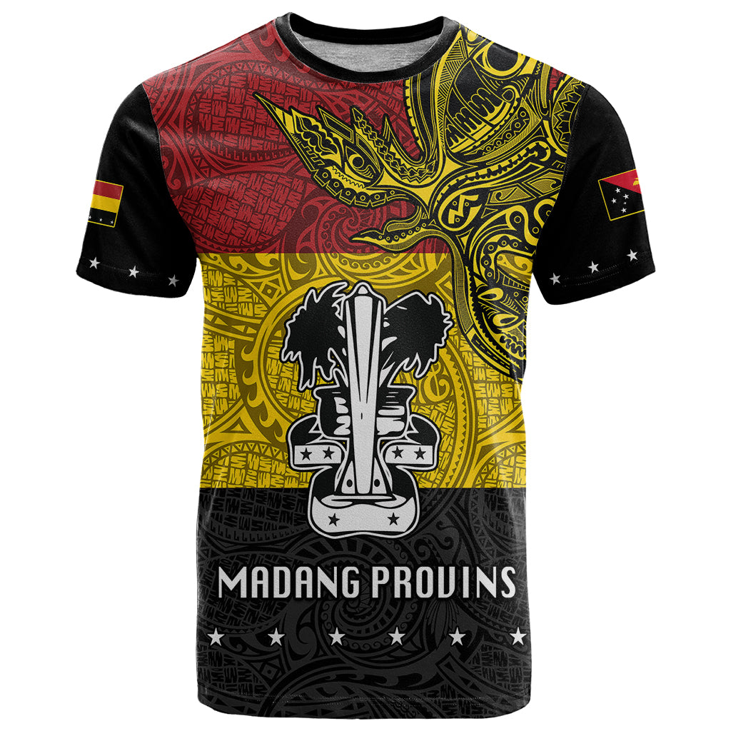 Custom Papua New Guinea Madang Province T Shirt PNG Birds Of Paradise Polynesian Arty Style LT03 Yellow - Polynesian Pride