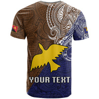 Custom Papua New Guinea Manus Province T Shirt PNG Birds Of Paradise Polynesian Arty Style LT03 - Polynesian Pride