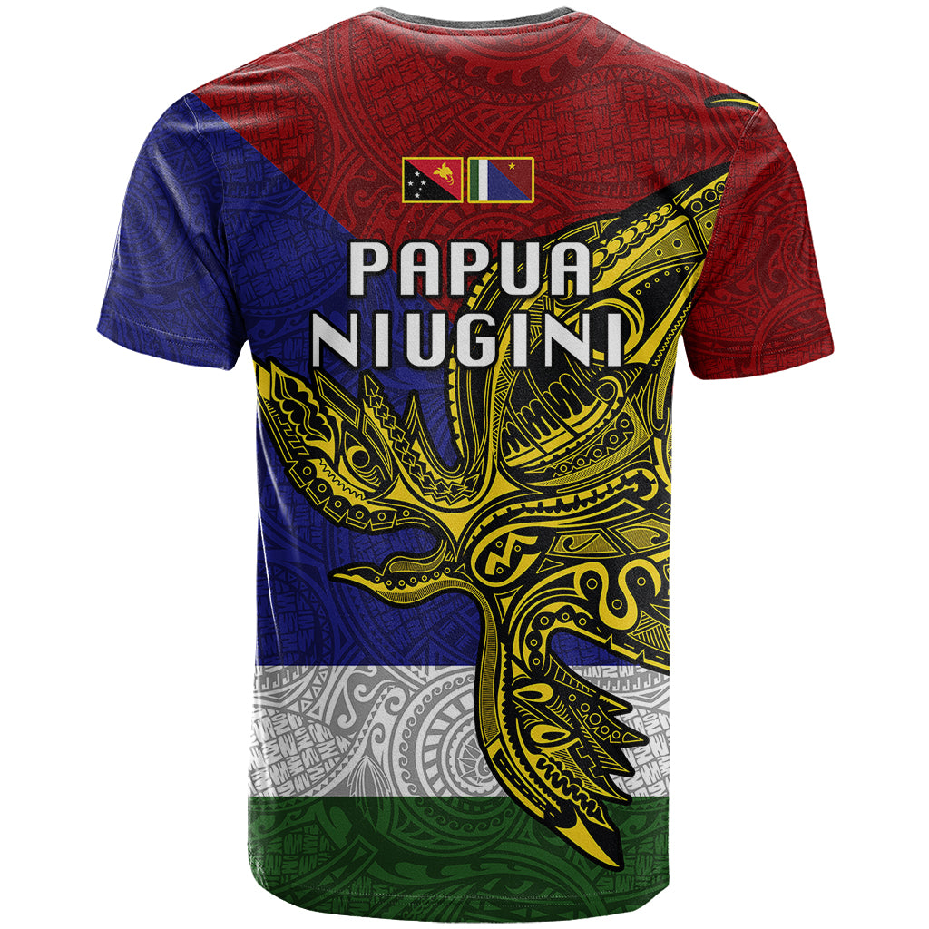 Papua New Guinea Milne Bay Province T Shirt PNG Birds Of Paradise Polynesian Arty Style LT03 - Polynesian Pride
