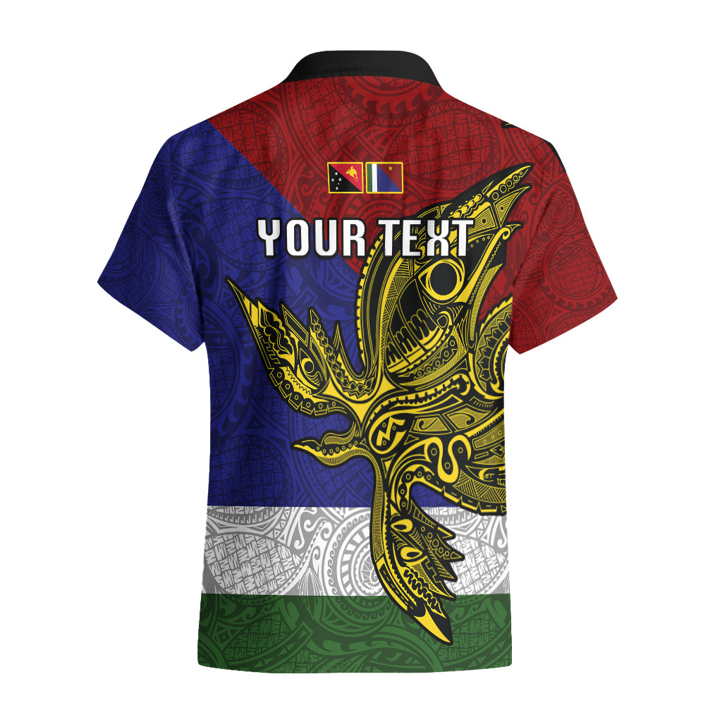 Custom Papua New Guinea Milne Bay Province Hawaiian Shirt PNG Birds Of Paradise Polynesian Arty Style LT03 - Polynesian Pride