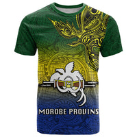 Papua New Guinea Morobe Province T Shirt PNG Birds Of Paradise Polynesian Arty Style LT03 Yellow - Polynesian Pride