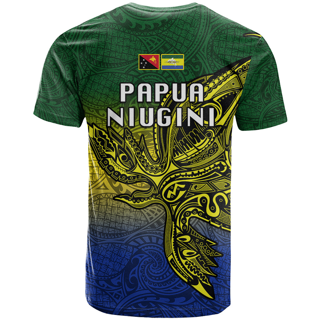 Papua New Guinea Morobe Province T Shirt PNG Birds Of Paradise Polynesian Arty Style LT03 - Polynesian Pride