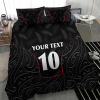 Custom New Zealand Rugby Bedding Set Maori All Black Championship 2024 and Silver Fern